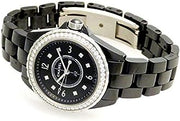  Shop Authentic Chanel J12 Diamonds Ceramic Black Dial Black Steel Strap Watch for Women - J12 H3108 - Luxxuri