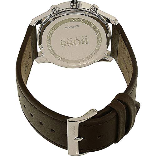  Shop Authentic Hugo Boss Time One Black Dial Brown Leather Strap Watch for Men - 1513448 - Luxxuri