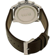  Shop Authentic Hugo Boss Time One Black Dial Brown Leather Strap Watch for Men - 1513448 - Luxxuri