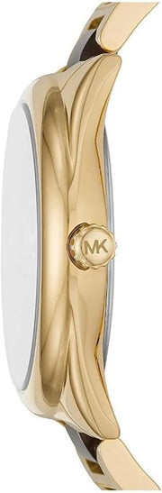  Shop Authentic Michael Kors Janelle Three-Hand Gold Dial Two Tone Steel Strap Watch For Women - MK7136 - Luxxuri