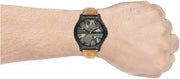 Shop Authentic Armani Exchange Hampton Chronograph Green Dial Brown Leather Strap Watch For Men - AX2412 - Luxxuri