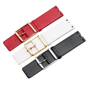  Shop Authentic Calvin Klein Glam Transparent Dial White Leather Strap Watch for Women - K9423101 - Luxxuri