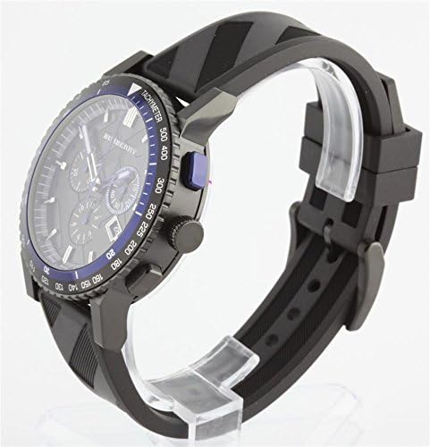  Shop Authentic Burberry The City Chronograph Black Dial Black Rubber Strap Watch For Men - BU9806 - Luxxuri