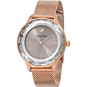  Shop Authentic Swarovski Octea Nova Grey Dial Gold Mesh Bracelet Watch for Women - 5451634 - Luxxuri