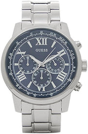 Shop Authentic Guess Horizon Chronograph Quartz Blue Dial Silver Steel Strap Watch for Men - W0379G3 - Luxxuri