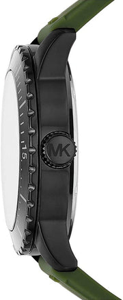  Shop Authentic Michael Kors Cunningham Chronograph Black Dial Green Rubber Strap Watch For Men - MK7165 - Luxxuri