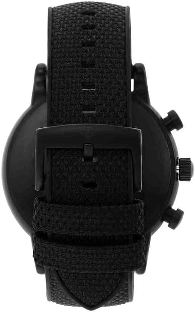  Shop Authentic Emporio Armani Luigi Analog Black Dial Black Leather Strap Watch For Men - AR11450 - Luxxuri