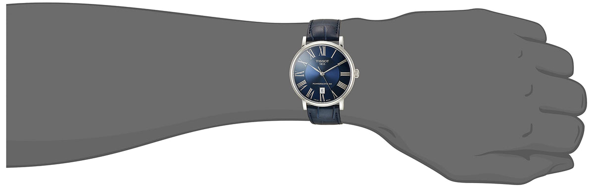  Shop Authentic Tissot Carson Premium Powermatic 80 Blue Dial Blue Leather Strap Watch For Men - T122.407.16.043.00 - Luxxuri