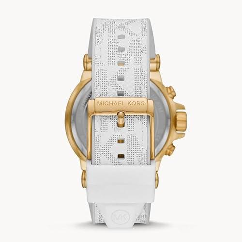  Shop Authentic Michael Kors Dylan Chronograph White Dial White Rubber Strap Watch For Men - MK8937 - Luxxuri