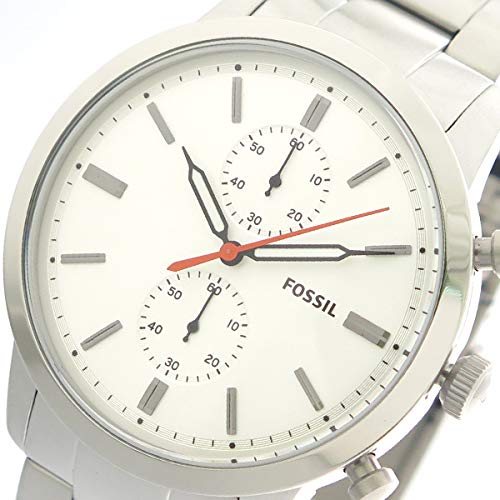  Shop Authentic Fossil Townsman White Dial Silver Steel Strap Watch for Men - FS5346 - Luxxuri