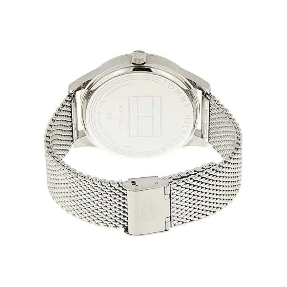  Shop Authentic Tommy Hilfiger Damon Quartz Chronograph Black Dial Silver Mesh Bracelet Watch for Men - 1791415 - Luxxuri