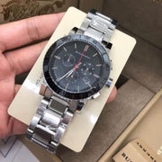  Shop Authentic Burberry The City Black Dial Silver Steel Strap Watch for Men - BU9380 - Luxxuri