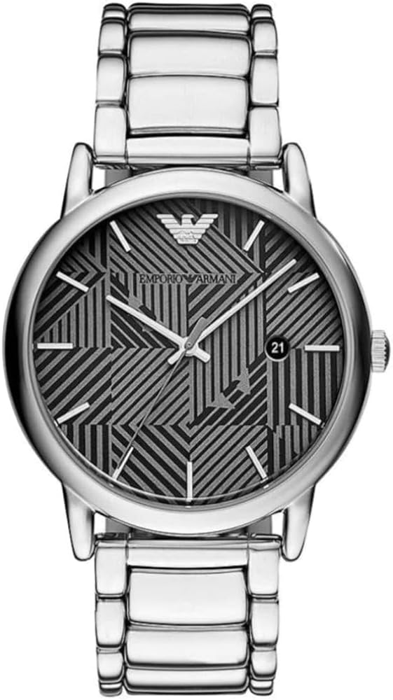  Shop Authentic Emporio Armani Classic Quartz Grey Dial Silver Steel Strap Watch For Men - AR11134 - Luxxuri