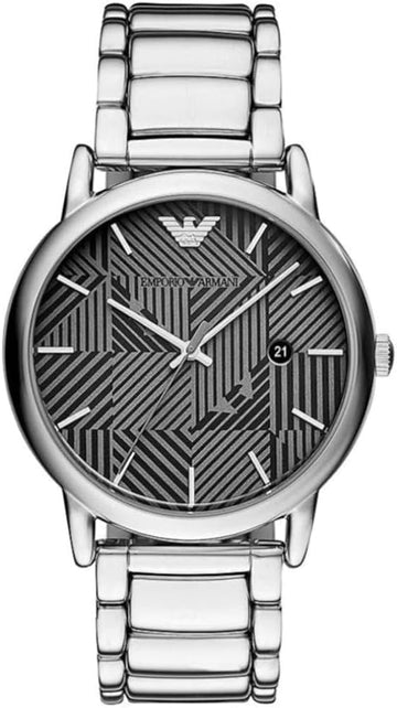  Shop Authentic Emporio Armani Classic Quartz Grey Dial Silver Steel Strap Watch For Men - AR11134 - Luxxuri
