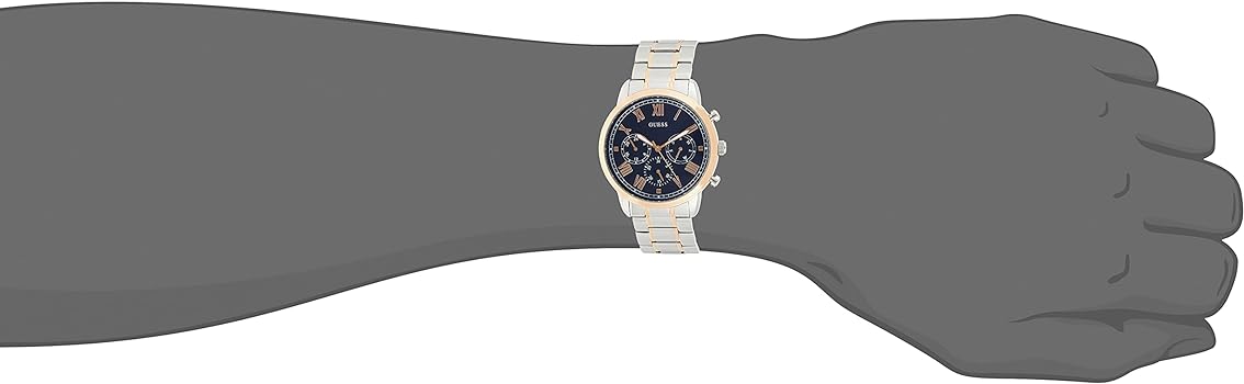  Shop Authentic Guess Hendrix Chronograph Blue Dial Two Tone Steel Strap Watch for Men - W1309G4 - Luxxuri