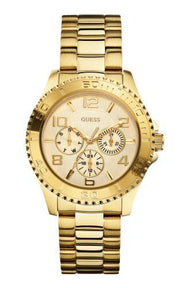 Shop Authentic Guess BFF Multifunction Gold Dial Gold Steel Strap Watch for Men - W0231L2 - Luxxuri