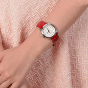  Shop Authentic Tissot Couturier White Dial Red Leather Watch For Women - T035.210.16.011.01 - Luxxuri