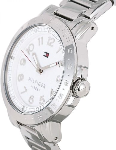  Shop Authentic Tommy Hilfiger White Dial Silver Steel Strap Watch for Women - 1781397 - Luxxuri