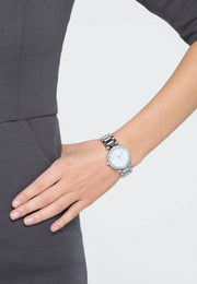  Shop Authentic Michael Kors Parker Silver Dial Silver Steel Strap Watch for Women - MK5615 - Luxxuri