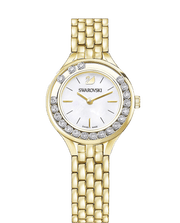  Shop Authentic Swarovski Lovely Crystals White Dial Gold Steel Strap Watch for Women - 5242895 - Luxxuri