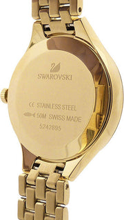  Shop Authentic Swarovski Lovely Crystals White Dial Gold Steel Strap Watch for Women - 5242895 - Luxxuri