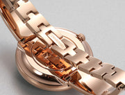  Shop Authentic Swarovski Crystalline Bracelet White Dial Rose Gold Steel Strap Watch for Women - 5269250 - Luxxuri