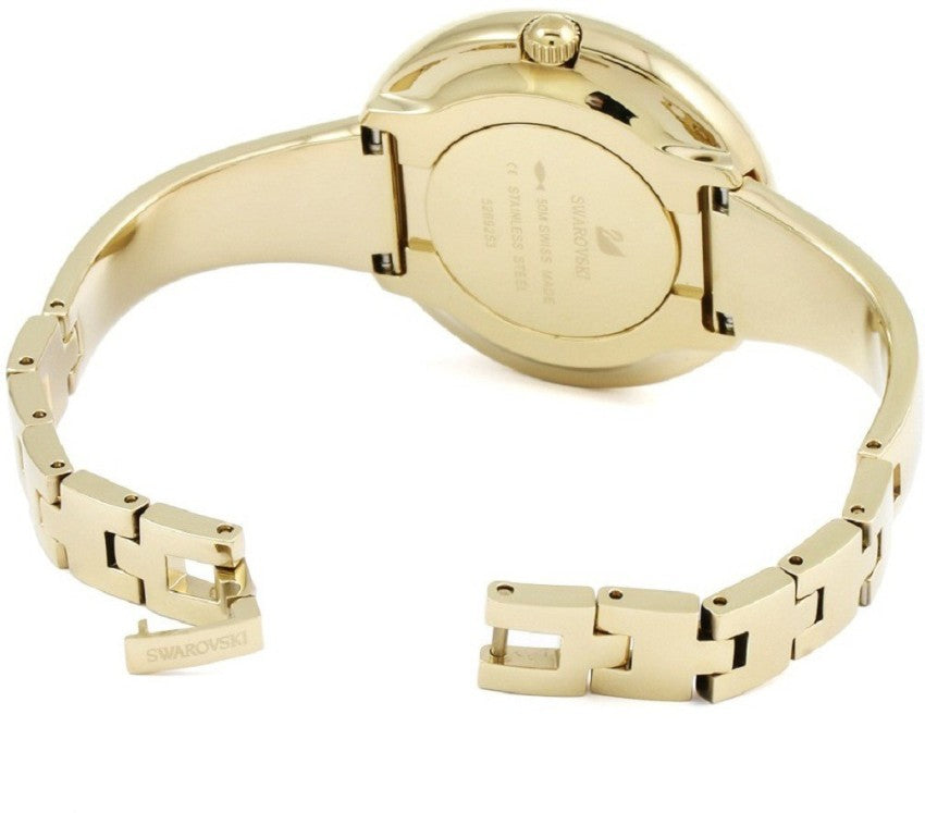  Shop Authentic Swarovski Crystalline Bracelet White Dial Gold Steel Strap Watch for Women - 5269253 - Luxxuri