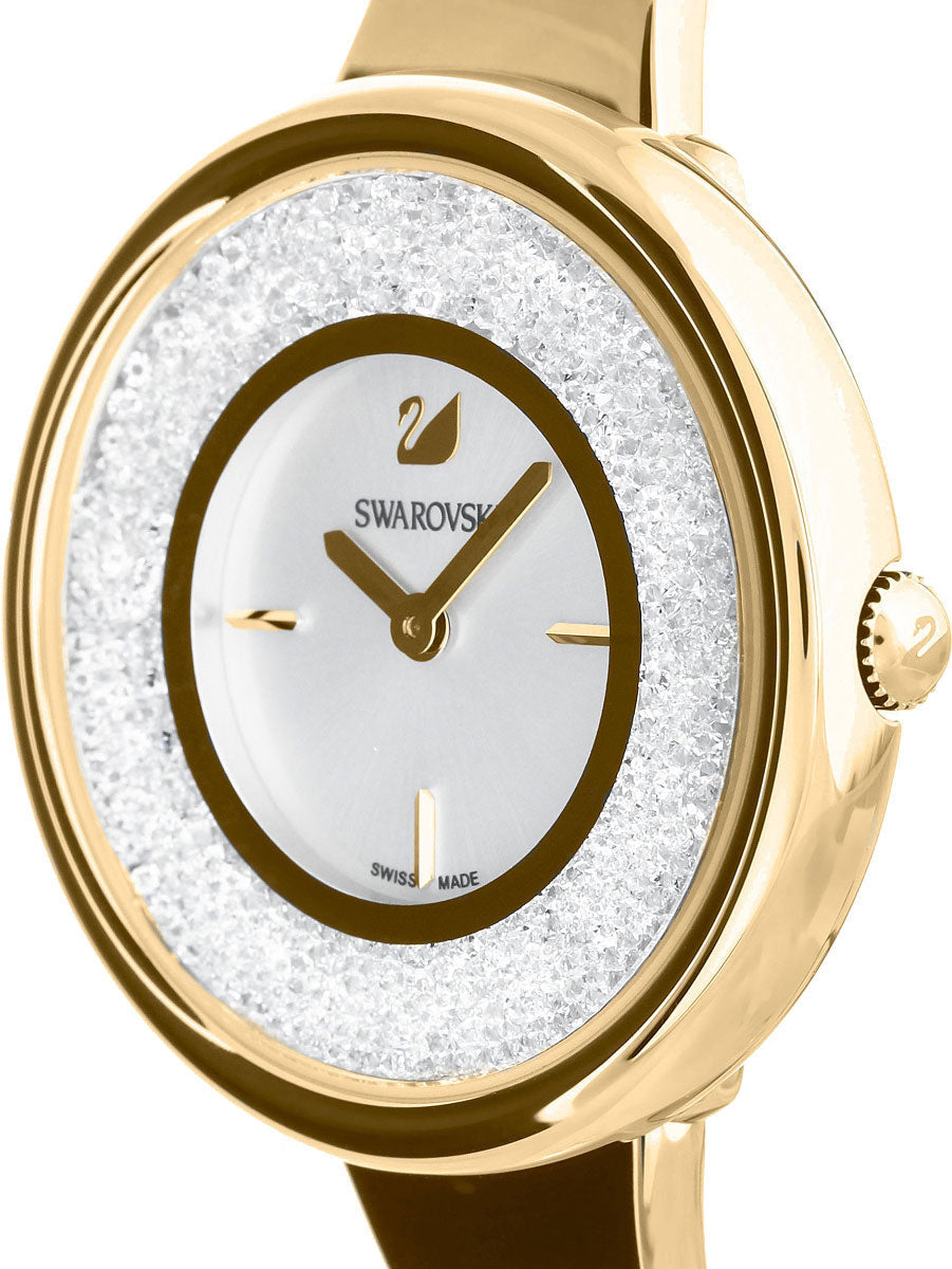 Shop Authentic Swarovski Crystalline Bracelet White Dial Gold Steel Strap Watch for Women - 5269253 - Luxxuri