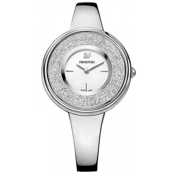  Shop Authentic Swarovski Crystalline Pure Silver Dial Silver Steel Strap Watch for Women - 5269256 - Luxxuri