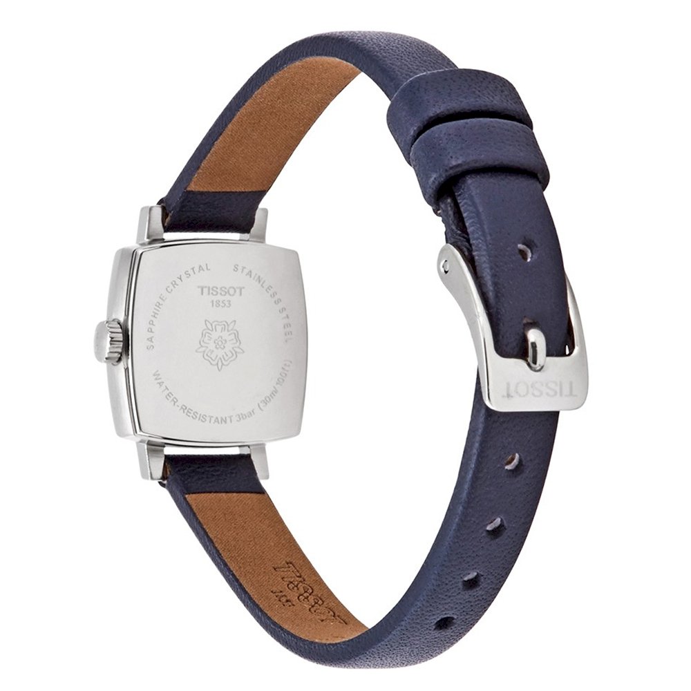  Shop Authentic Tissot Lovely Square Silver Dial Blue Leather Strap Watch For Women - T058.109.16.031.00 - Luxxuri