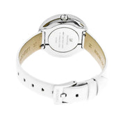  Shop Authentic Swarovski Crystalline Pure White Dial White Leather Strap Watch for Women - 5275046 - Luxxuri