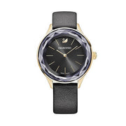  Shop Authentic Swarovski Octea Nova Grey Dial Grey Leather Strap Watch for Women - 5295358 - Luxxuri