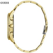  Shop Authentic Guess Solar Chronograph Diamonds White Dial Gold Steel Strap Watch for Women - W1069L2 - Luxxuri