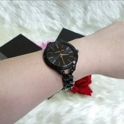  Shop Authentic Michael Kors Slim Runway Black Dial Black Steel Strap Watch for Women - MK3317 - Luxxuri