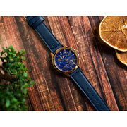  Shop Authentic Tommy Hilfiger Henry Chronograph Quartz Blue Dial Blue Leather Strap Watch For Men - 1710475 - Luxxuri