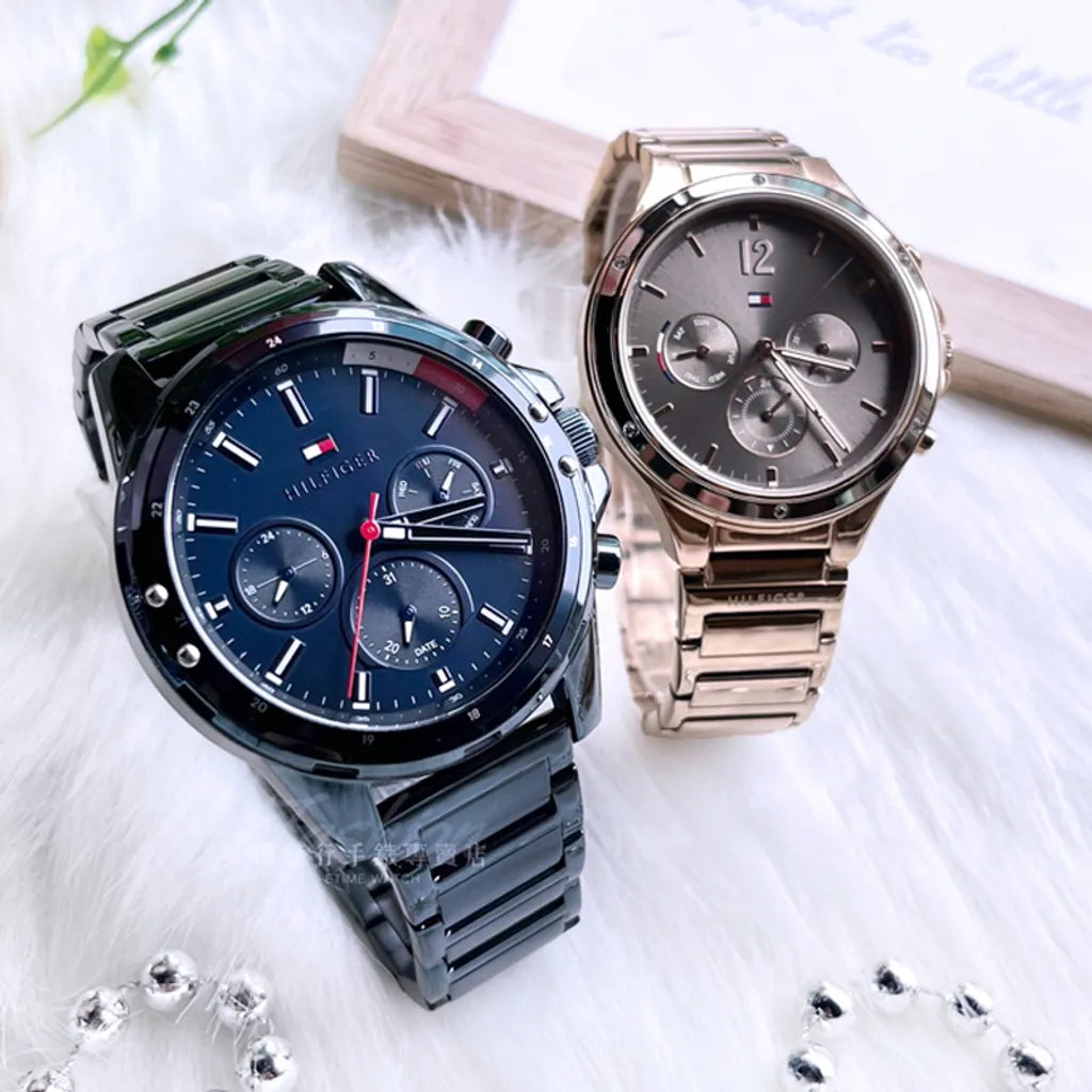  Shop Authentic Tommy Hilfiger Mason Blue Dial Blue Steel Strap Watch for Men - 1791789 - Luxxuri