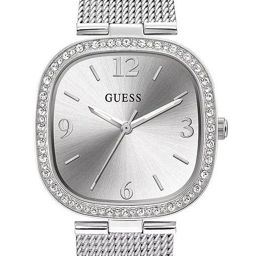  Shop Authentic Guess Tapestry Diamonds Silver Dial Silver Mesh Bracelet Watch for Women - GW0354L1 - Luxxuri