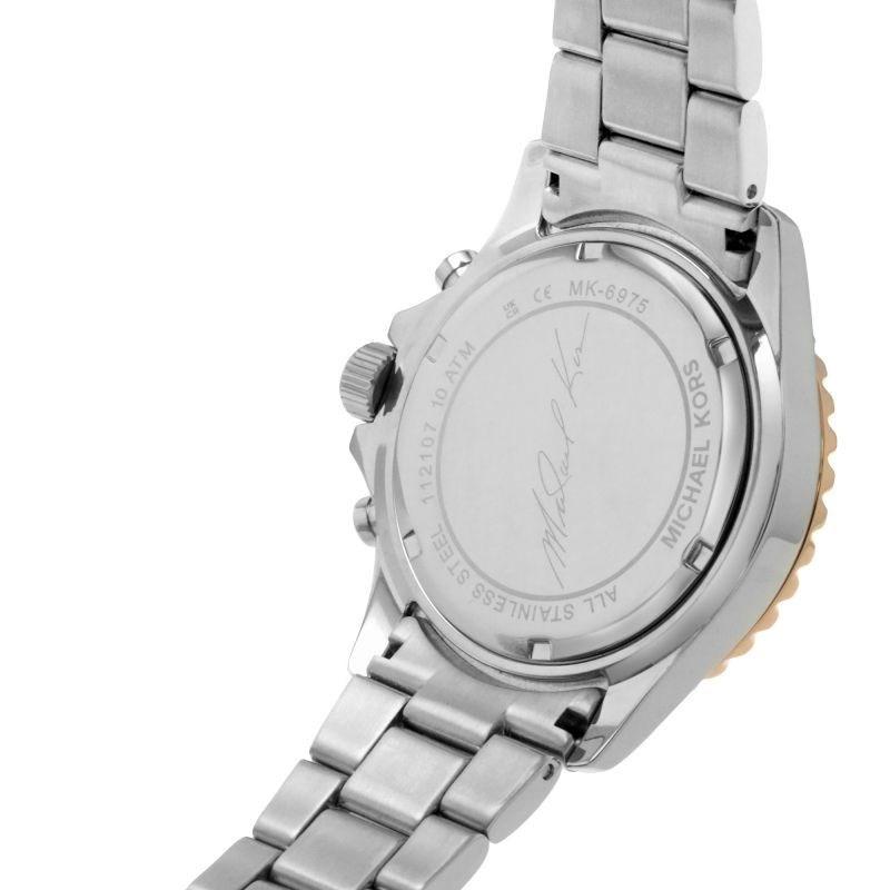  Shop Authentic Michael Kors Everest Chronograph Silver Dial Two Tone Steel Strap Watch For Women - MK6975 - Luxxuri