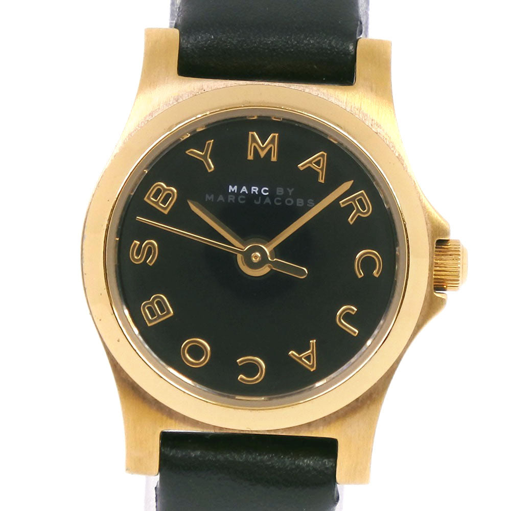  Shop Authentic Marc Jacobs Henry Dinky Black Dial Black Leather Strap Watch for Women - MBM1240 - Luxxuri