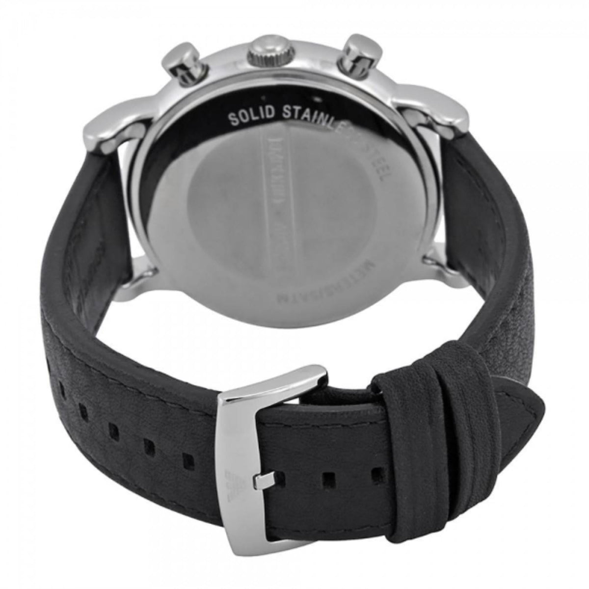  Shop Authentic Emporio Armani Classic Quartz Chronograph White Dial Black Leather Strap Watch For Men - AR1807 - Luxxuri