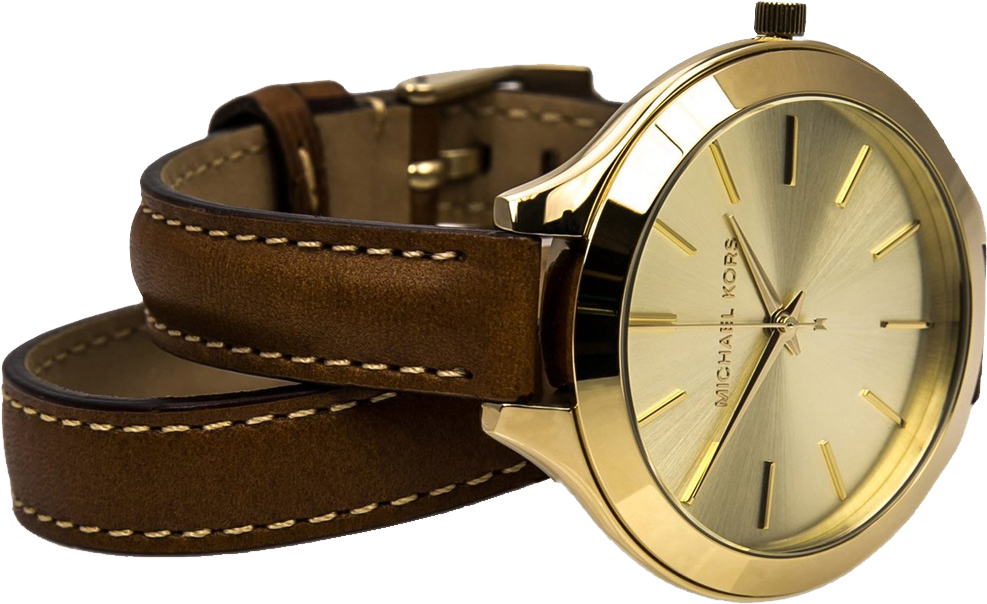  Shop Authentic Michael Kors Runway Gold Dial Brown Leather Strap Watch For Women - MK2256 - Luxxuri