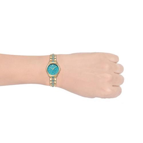  Shop Authentic Michael Kors Petite Runway Mercer Blue Dial Gold Steel Strap Watch For Women - MK6673 - Luxxuri