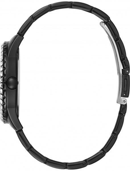  Shop Authentic Guess Sparkler Diamonds Black Dial Black Steel Strap Watch for Women - GW0111L4 - Luxxuri