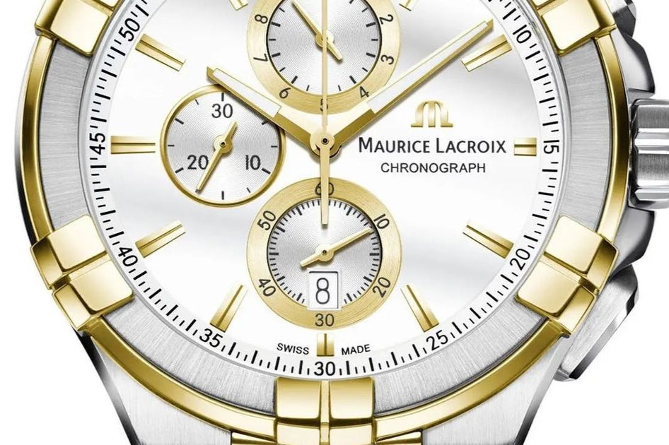  Shop Authentic Maurice Lacroix Aikon Chronograph White Dial Brown Leather Strap Watch For Men - AI1018-PVY11-132-1 - Luxxuri