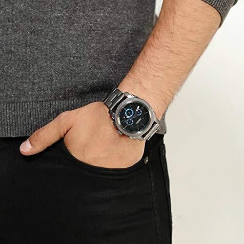  Shop Authentic Fossil Machine Chronograph Brown Dial Grey Steel Strap Watch for Men - FS4931 - Luxxuri