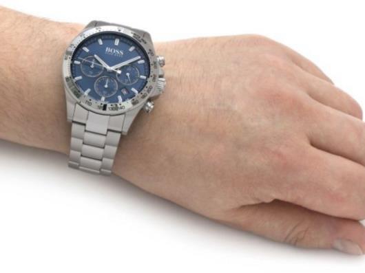  Shop Authentic Hugo Boss Hero Sport Blue Dial Silver Steel Strap Watch for Men - 1513755 - Luxxuri