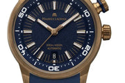  Shop Authentic Maurice Lacroix Pontos Divers Limited Edition Blue Dial Blue Leather Strap Watch For Men - PT6248-BRZ0B-430-4 - Luxxuri