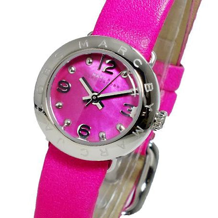  Shop Authentic Marc Jacobs Amy Pop Pink Dial Pink Leather Strap Watch for Women - MBM1286 - Luxxuri
