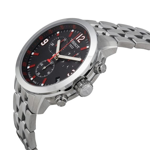  Shop Authentic Tissot PRC 200 Asian Games Special Edition Black Dial Silver Steel Strap Watch For Men - T055.417.11.057.01 - Luxxuri