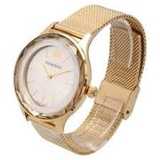  Shop Authentic Swarovski Octea Nova Silver Dial Gold Mesh Bracelet Watch for Women - 5430417 - Luxxuri